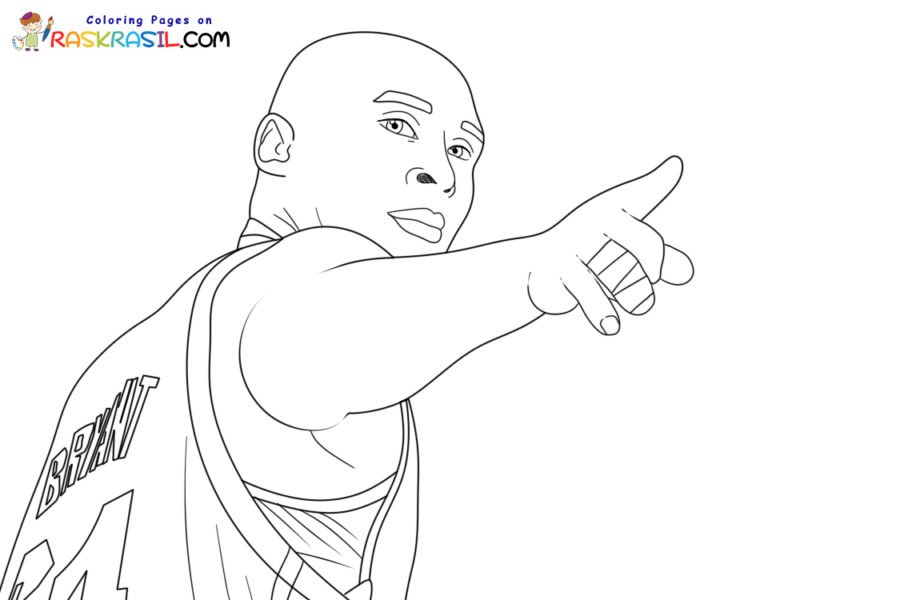 Kobe Bryant Coloring Pages for an Essay by Brilliant Pathways