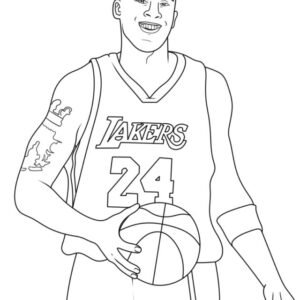 Kobe Bryant Coloring Pages (100% Free Printables)