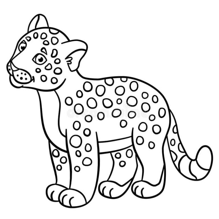 Leopard Coloring Pages Printable for Free Download