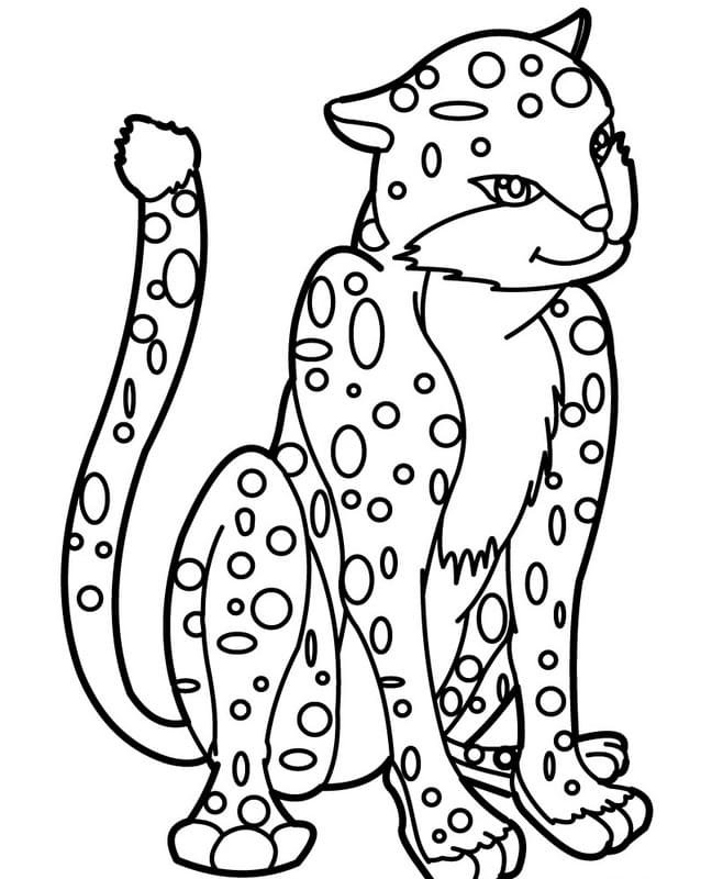 Leopard Coloring Pages Printable For Free Download