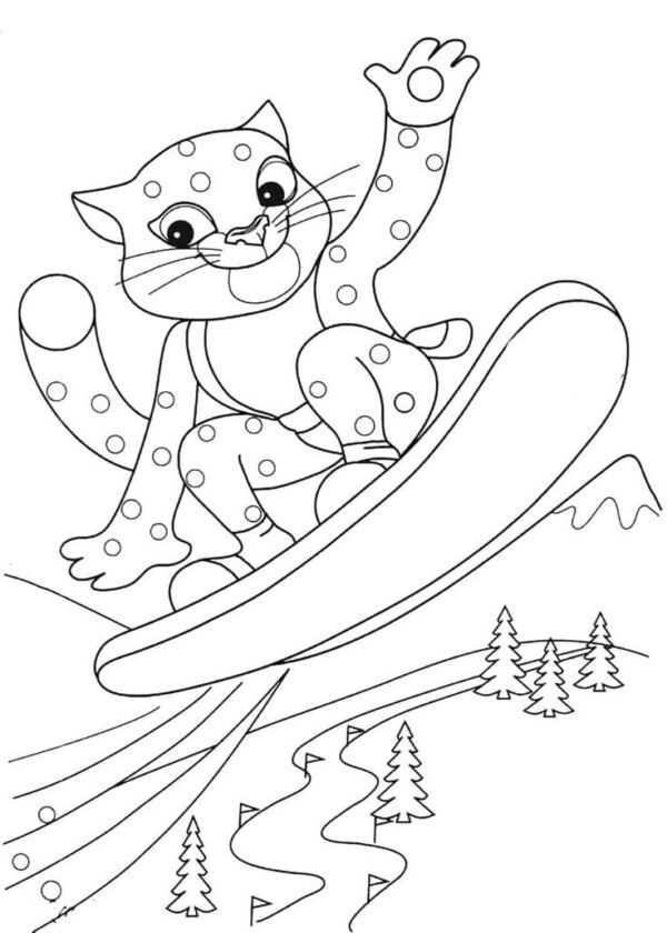 Leopard Coloring Pages Printable for Free Download