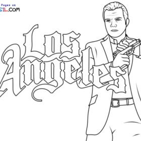 Los Angeles Coloring Pages Printable For Free Download