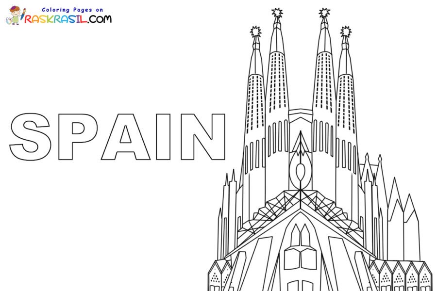 Spain Coloring Pages Printable for Free Download