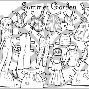 Doll Coloring Pages for Girls