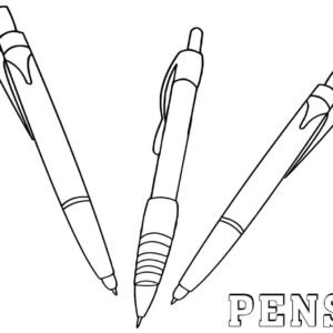 coloring picture of a pen - Google Search  Calligraphy pens, Coloring  pictures, Cartoon coloring pages