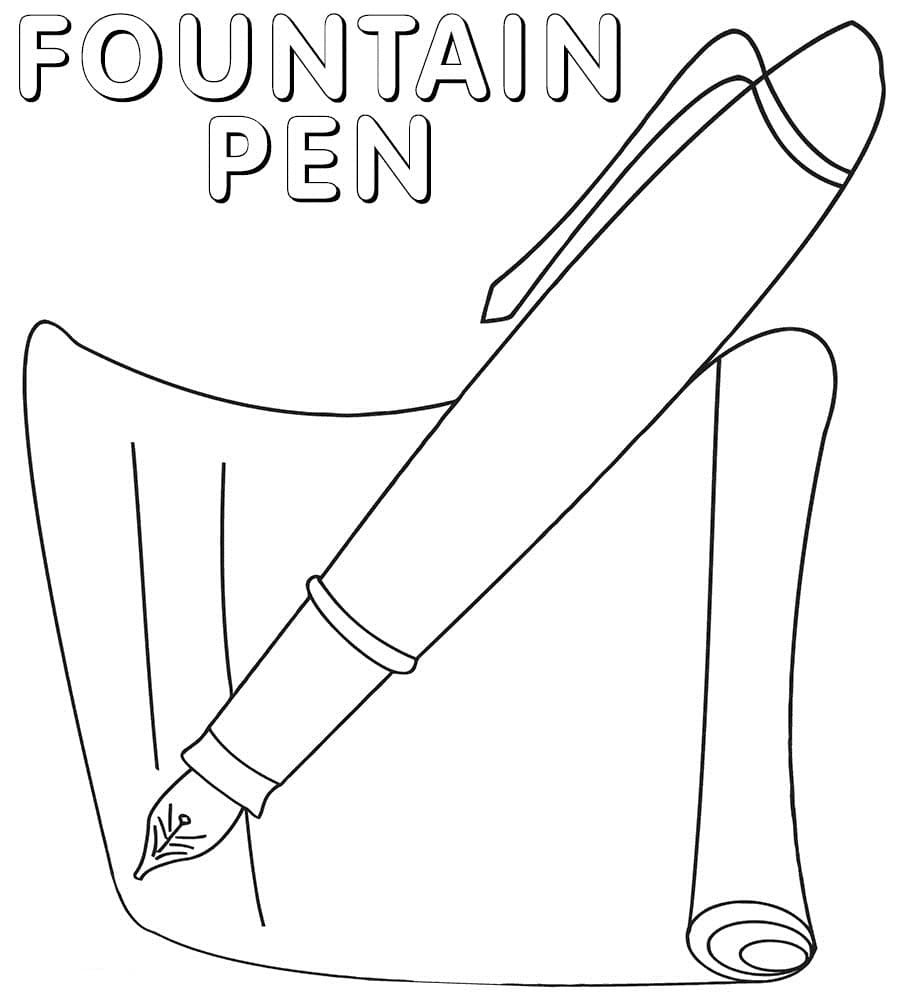 Pen Coloring Pages Printable for Free Download