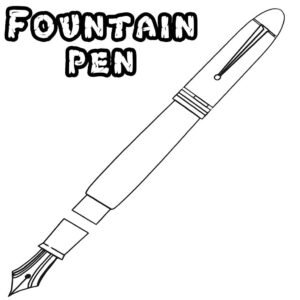 Pen coloring page - Coloringcrew.com