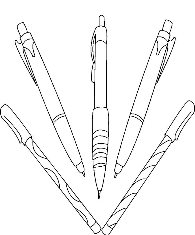 Pen Coloring Pages Printable for Free Download