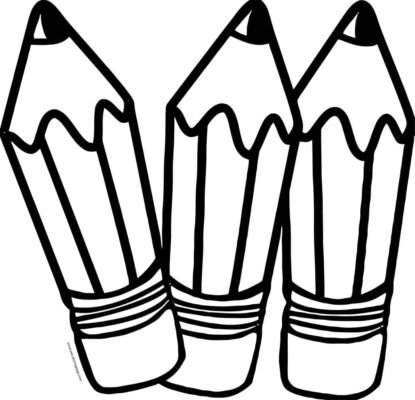 Pencil Coloring Pages Printable for Free Download