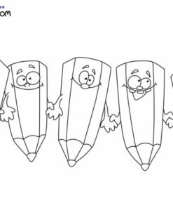Pencil Coloring Pages Printable for Free Download