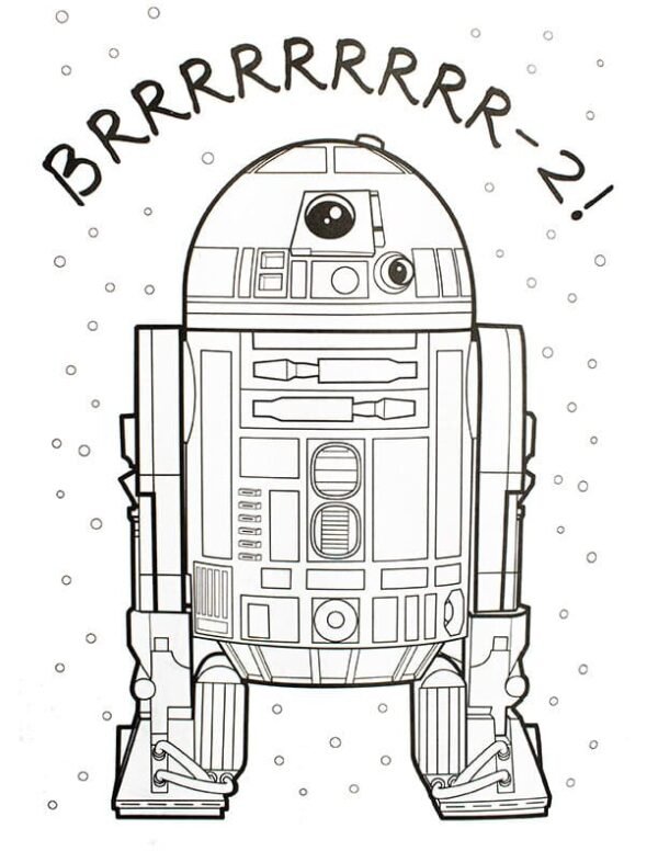 R2D2 Coloring Pages Printable for Free Download