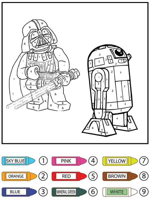 Star Color By Number Coloring Page
