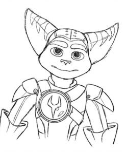 Ratchet and Clank Coloring Pages Printable for Free Download