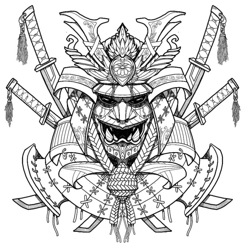 Samurai Coloring Pages Printable for Free Download