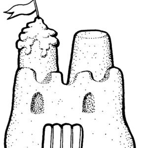 Sand Castle Coloring Pages Printable for Free Download