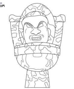 23+ Skibidi Toilet Coloring Pages