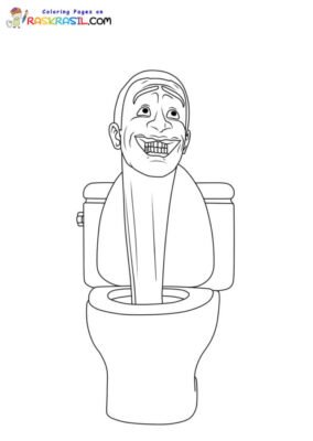 Skibidi Toilet Coloring Pages Printable for Free Download