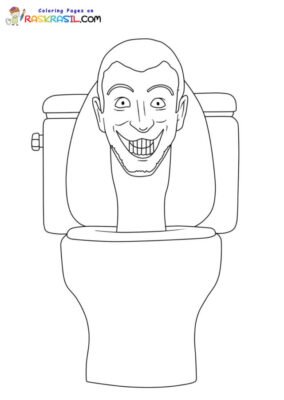 Skibidi Toilet Coloring Pages Printable for Free Download