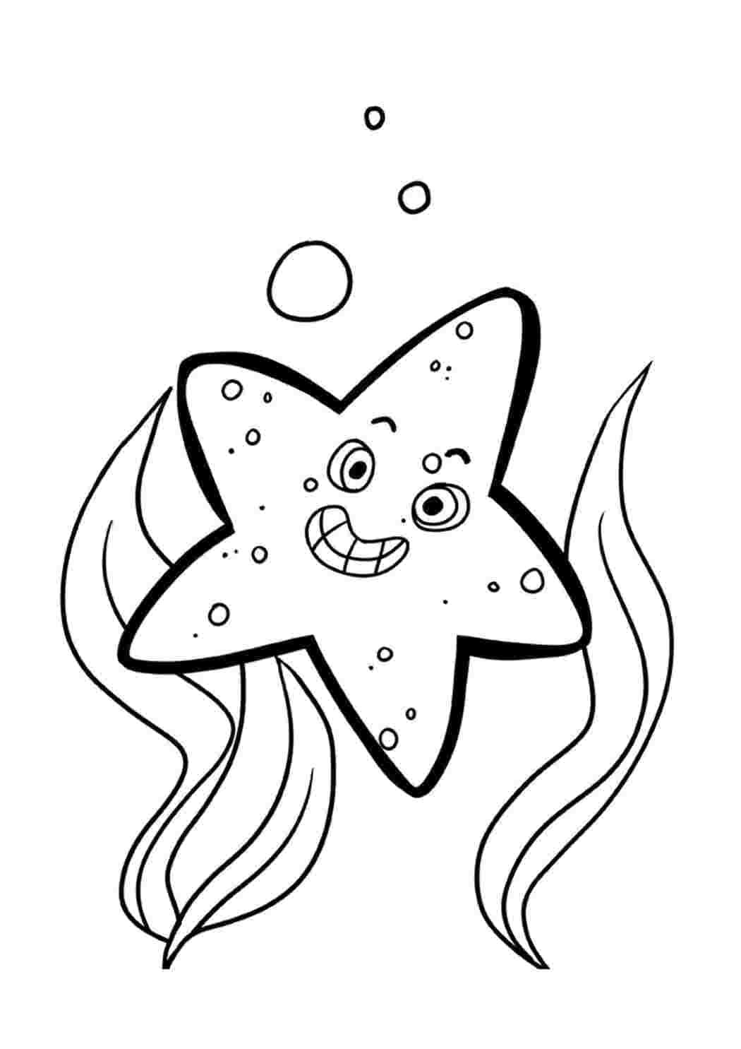 Starfish Coloring Pages Printable for Free Download