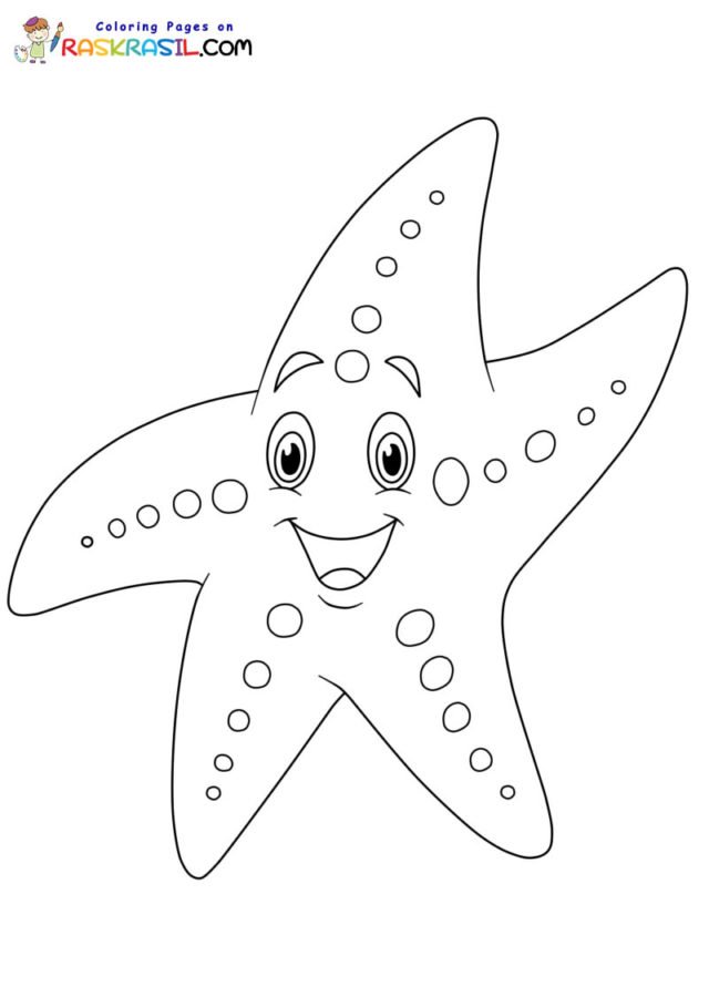 starfish swim school coloring pages