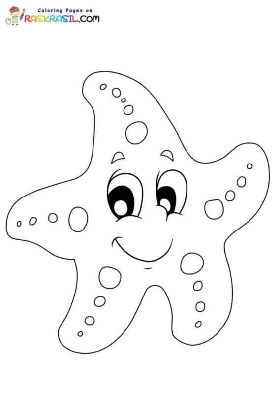 Starfish Coloring Pages Printable for Free Download