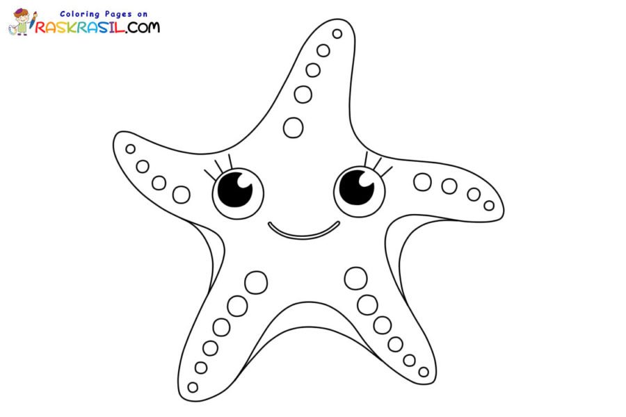 Starfish Coloring Pages Printable for Free Download