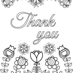 Thank You Coloring Pages Printable for Free Download