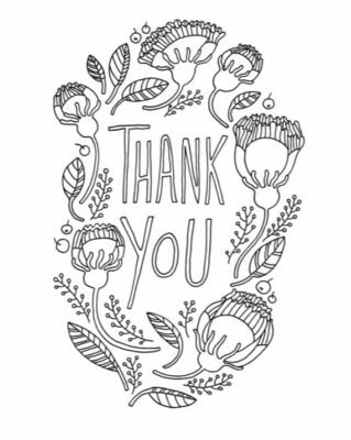 Thank You Coloring Pages Printable for Free Download