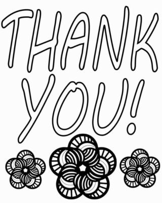 Thank You Coloring Pages Printable for Free Download