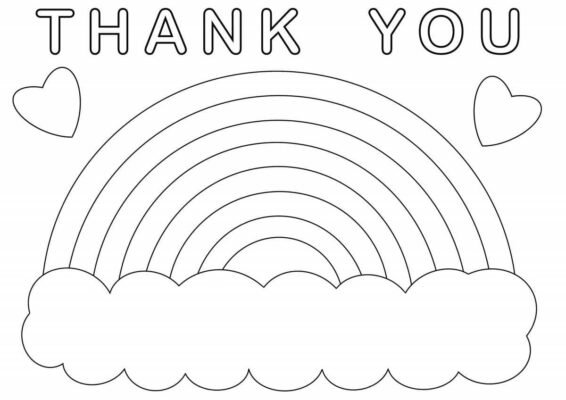 Thank You Coloring Pages Printable for Free Download