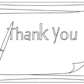 Thank You Coloring Pages Printable for Free Download