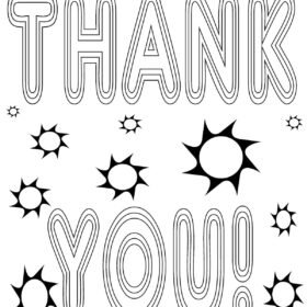 Thank You Coloring Pages Printable for Free Download