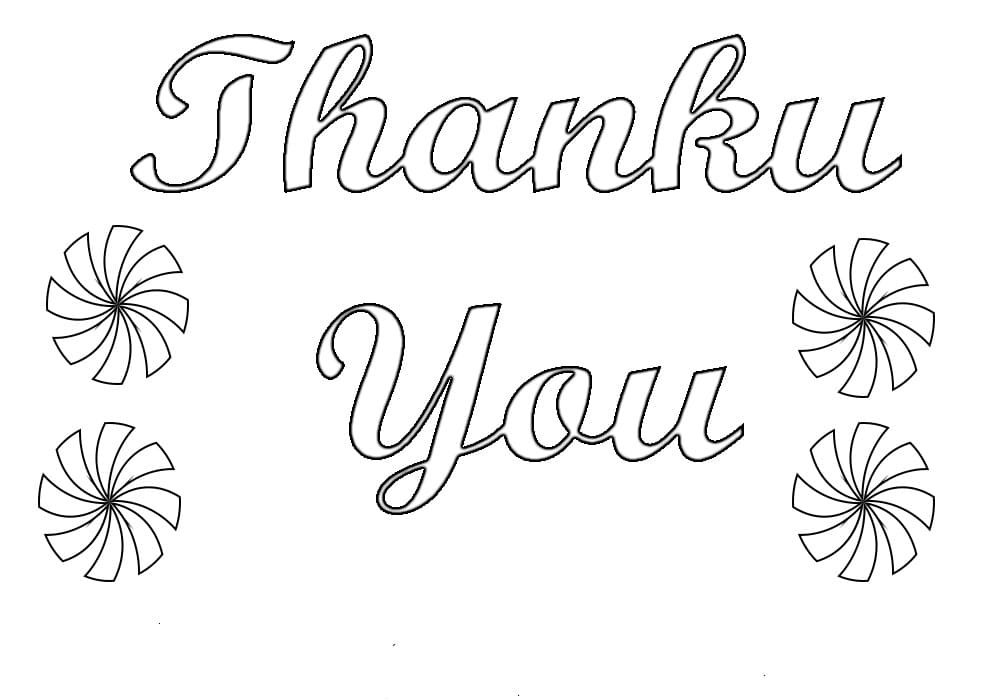 Thank You Coloring Pages Printable for Free Download