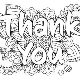 Thank You Coloring Pages Printable for Free Download