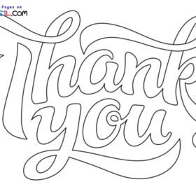 Thank You Coloring Pages Printable for Free Download