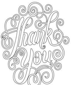 Thank You Coloring Pages Printable for Free Download