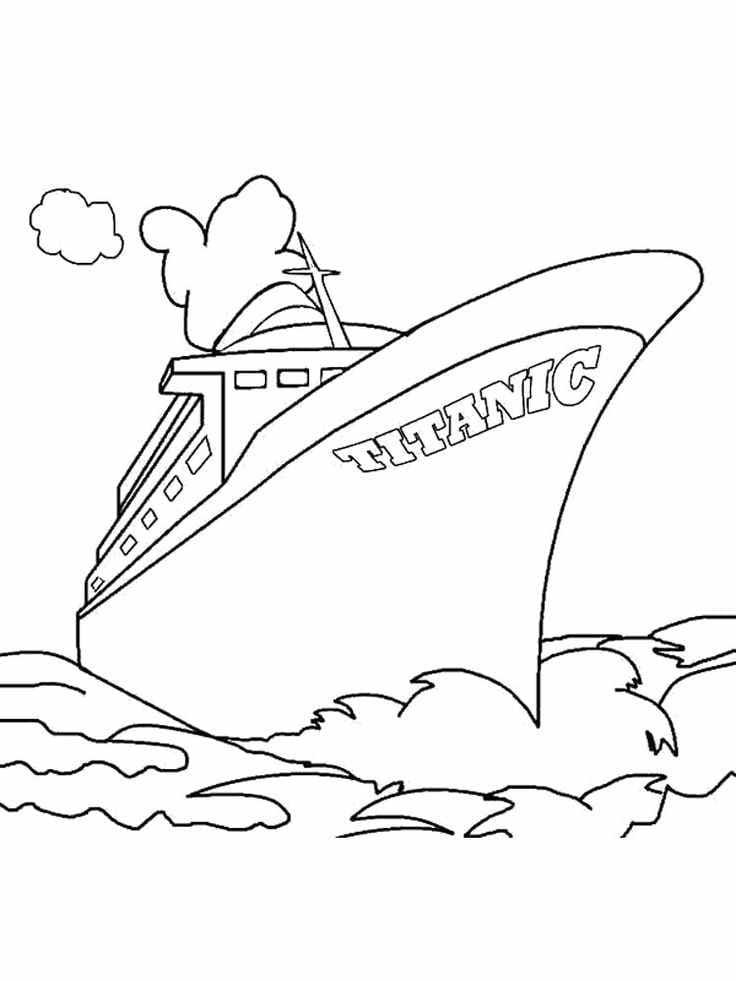 Titanic Coloring Pages Printable for Free Download