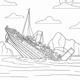 Titanic Coloring Pages Printable for Free Download