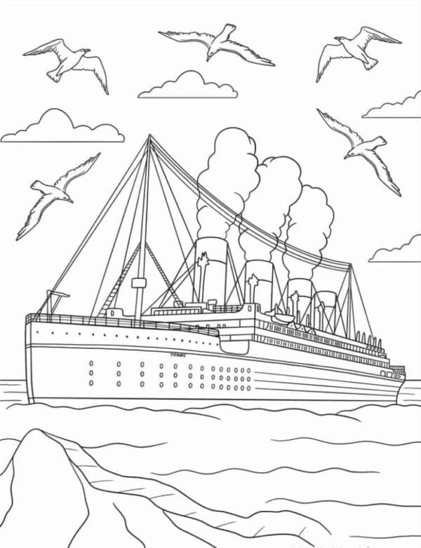 Titanic Coloring Pages Printable for Free Download