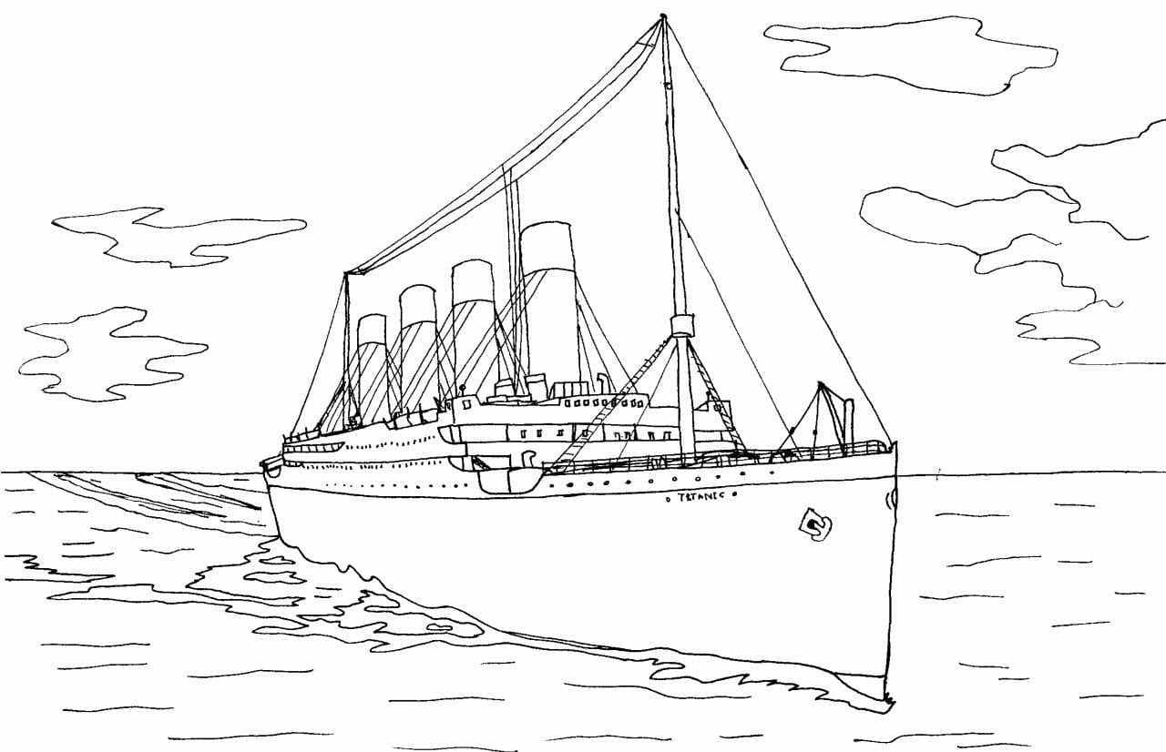 Titanic Coloring Pages Printable for Free Download