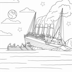 Titanic Coloring Pages Printable for Free Download