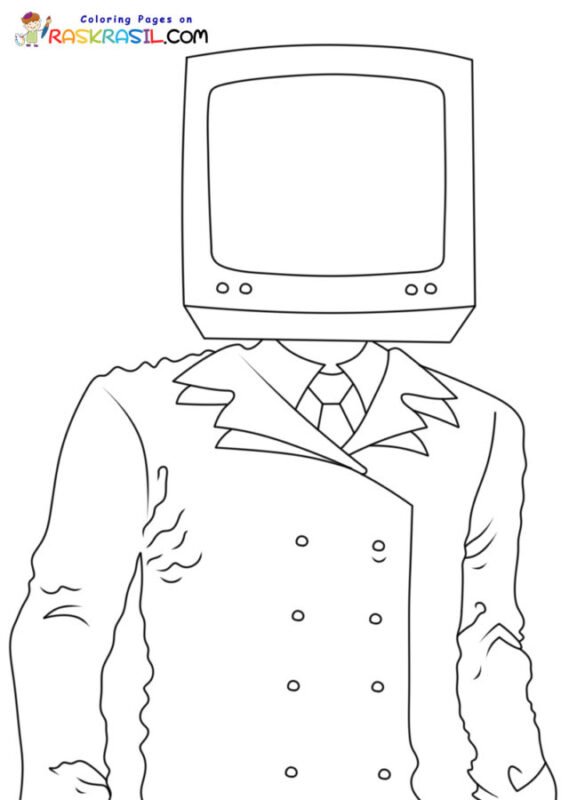 TV Man Coloring Pages Printable for Free Download