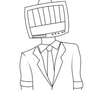 TV Man Coloring Pages Printable for Free Download