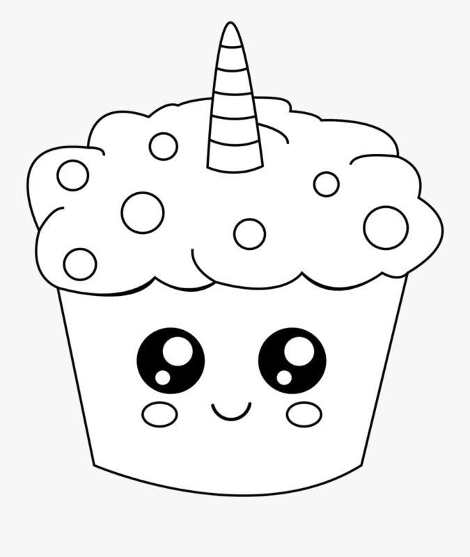 Unicorn Cake Coloring Pages Printable for Free Download