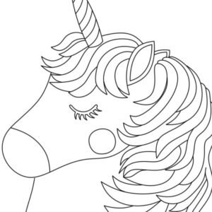 Unicorn Cake Coloring Pages Printable for Free Download