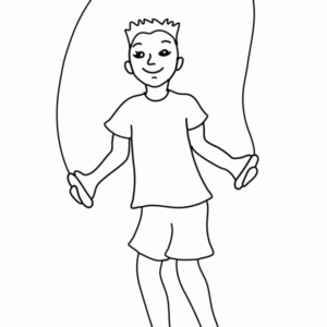 jump rope coloring page