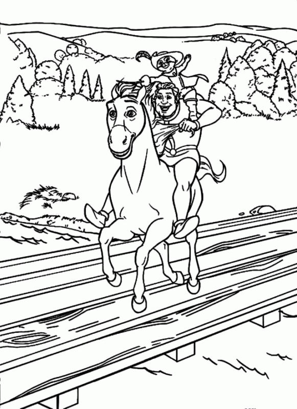 Horse and Rider Coloring Pages Printable for Free Download