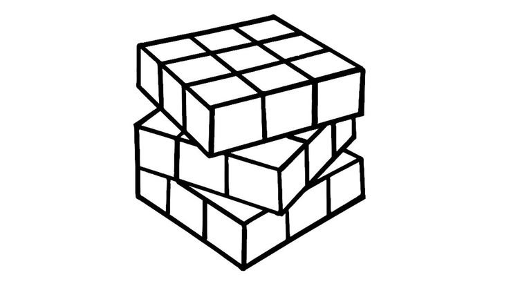 Rubiks Cube Coloring Pages Printable for Free Download