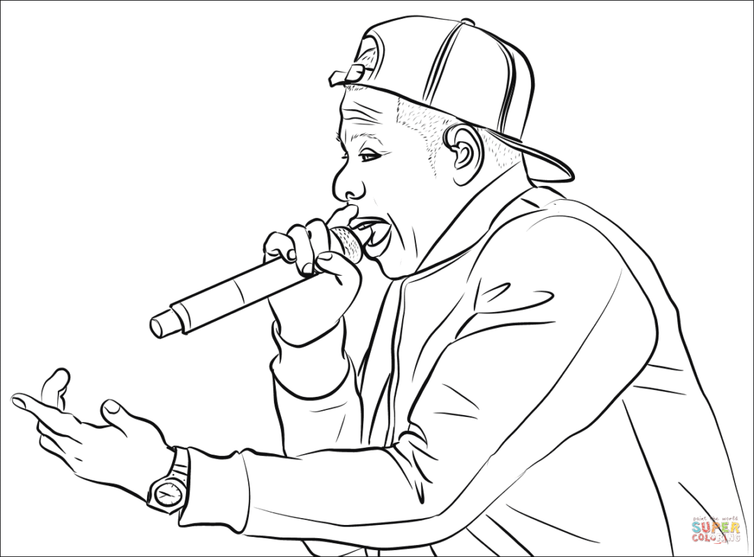 Rapper Coloring Pages Printable for Free Download