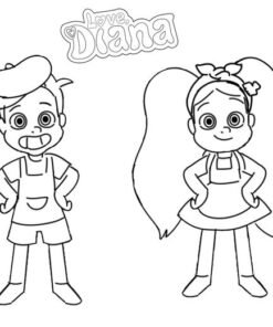 Kids Diana Show Coloring Book: Amazing Coloring Book For Fans Of